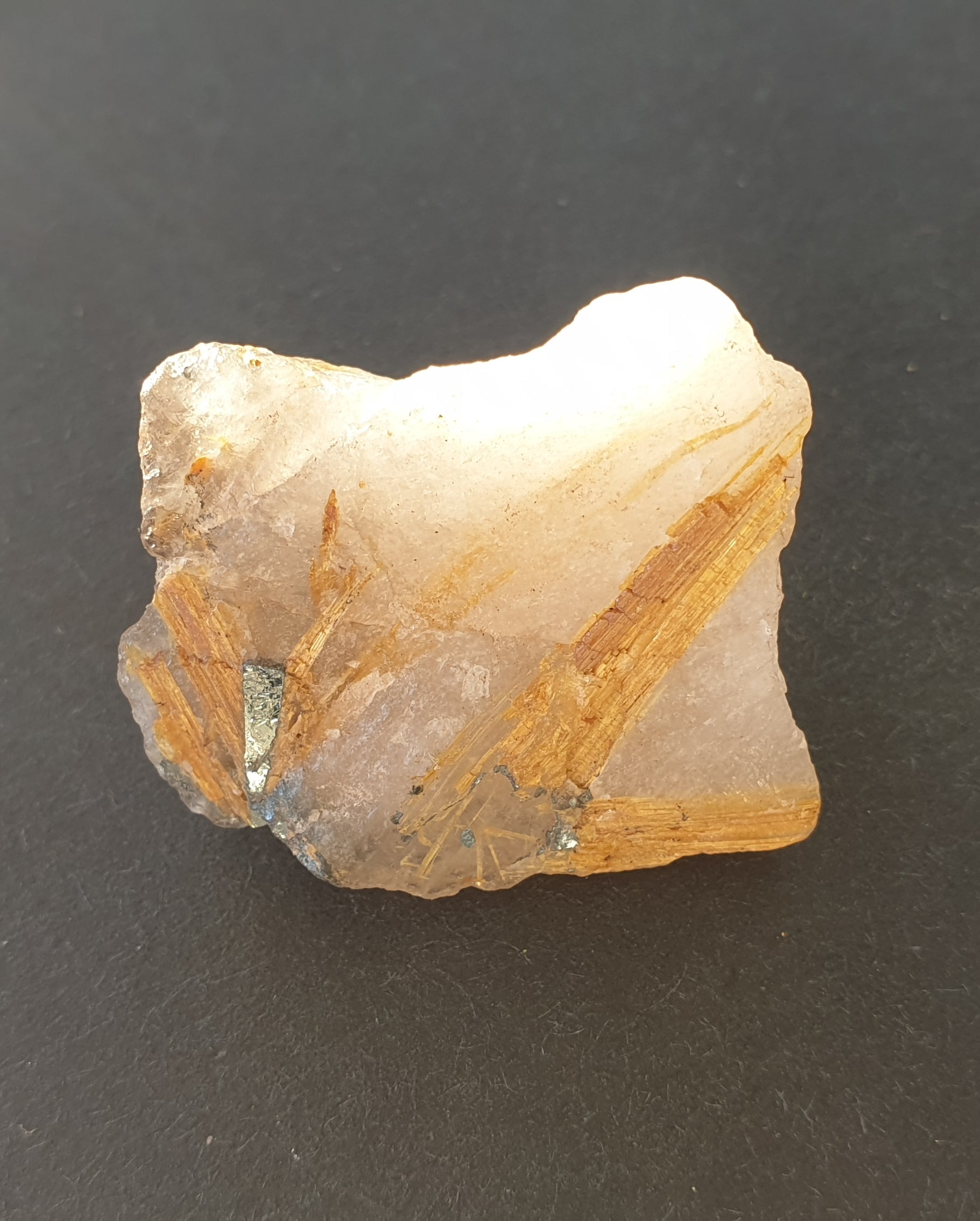 Rutilated quartz - rough specimen