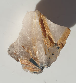 Rutilated quartz - rough specimen