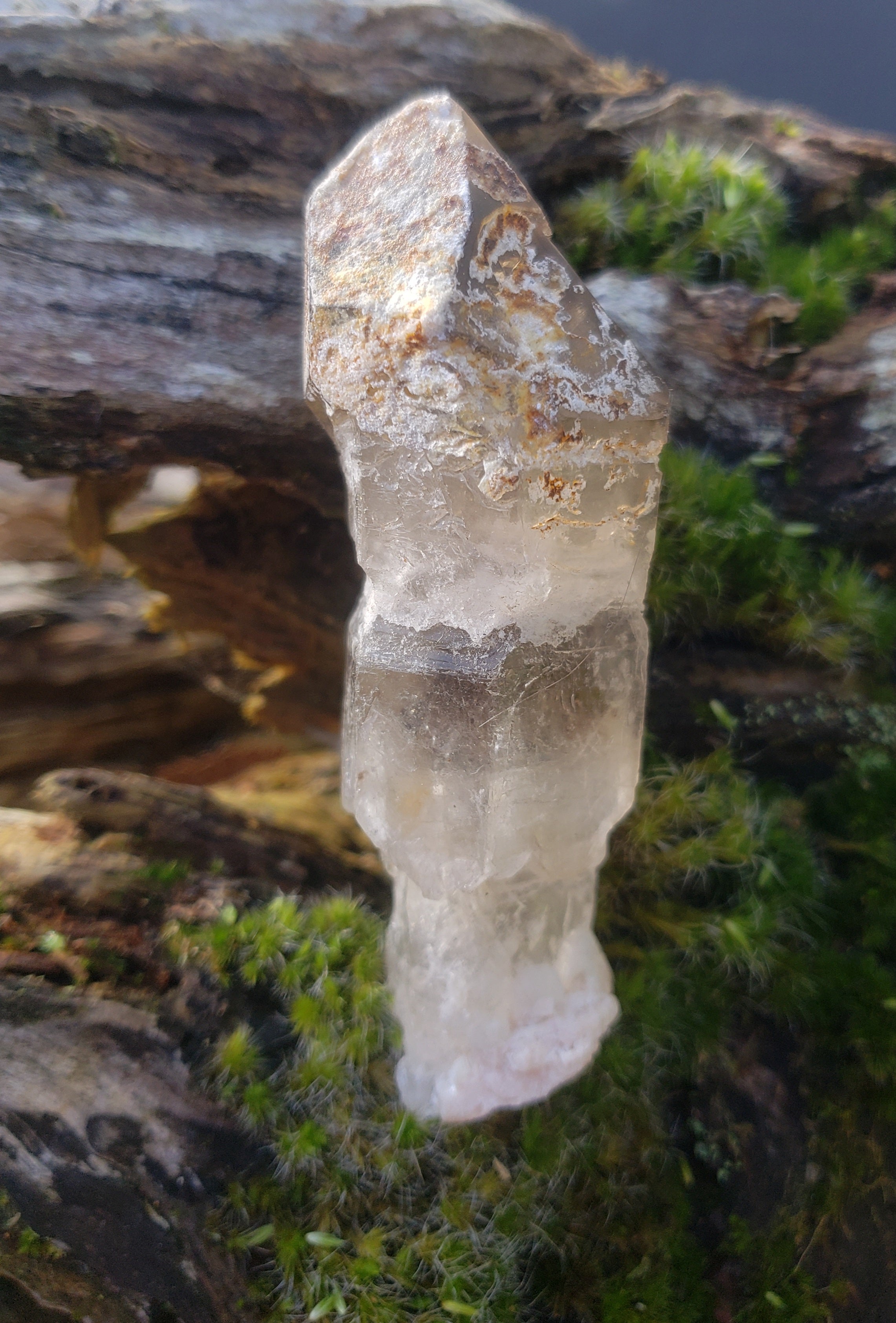 Smokey quartz sceptor point - 65 grams