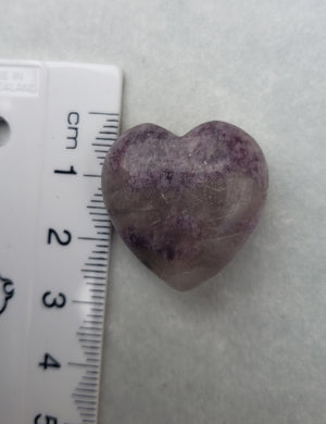 Lepidolite - small Heart - 10grams