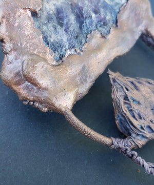 Spirit quartz cluster + chaorite epic copper master piece necklace