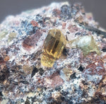 Apatite - gemmy golden scrolls in matix - 238grams