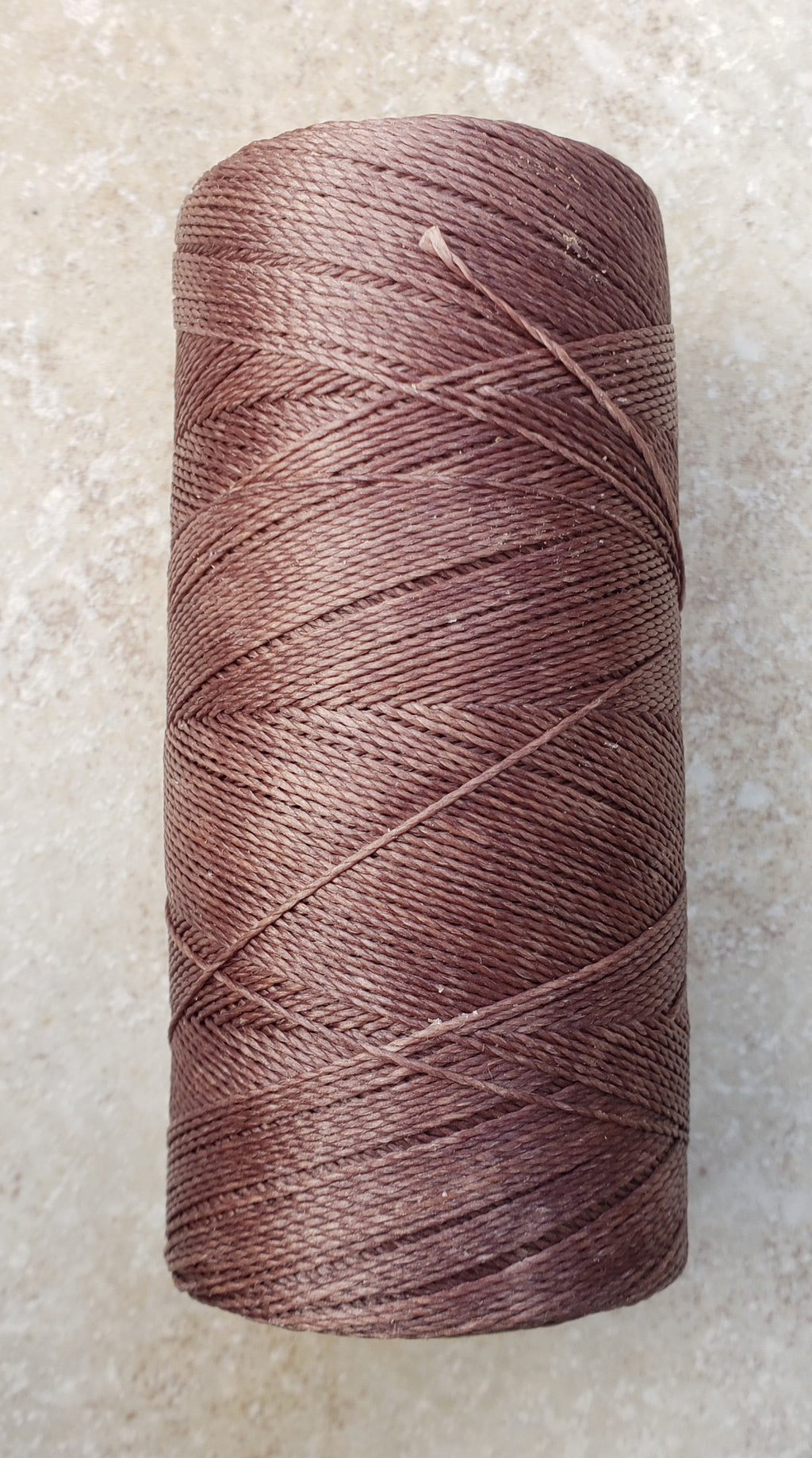 Linhasita macramè cord - cor 26 - natural brown 0.5mm- full roll 330m
