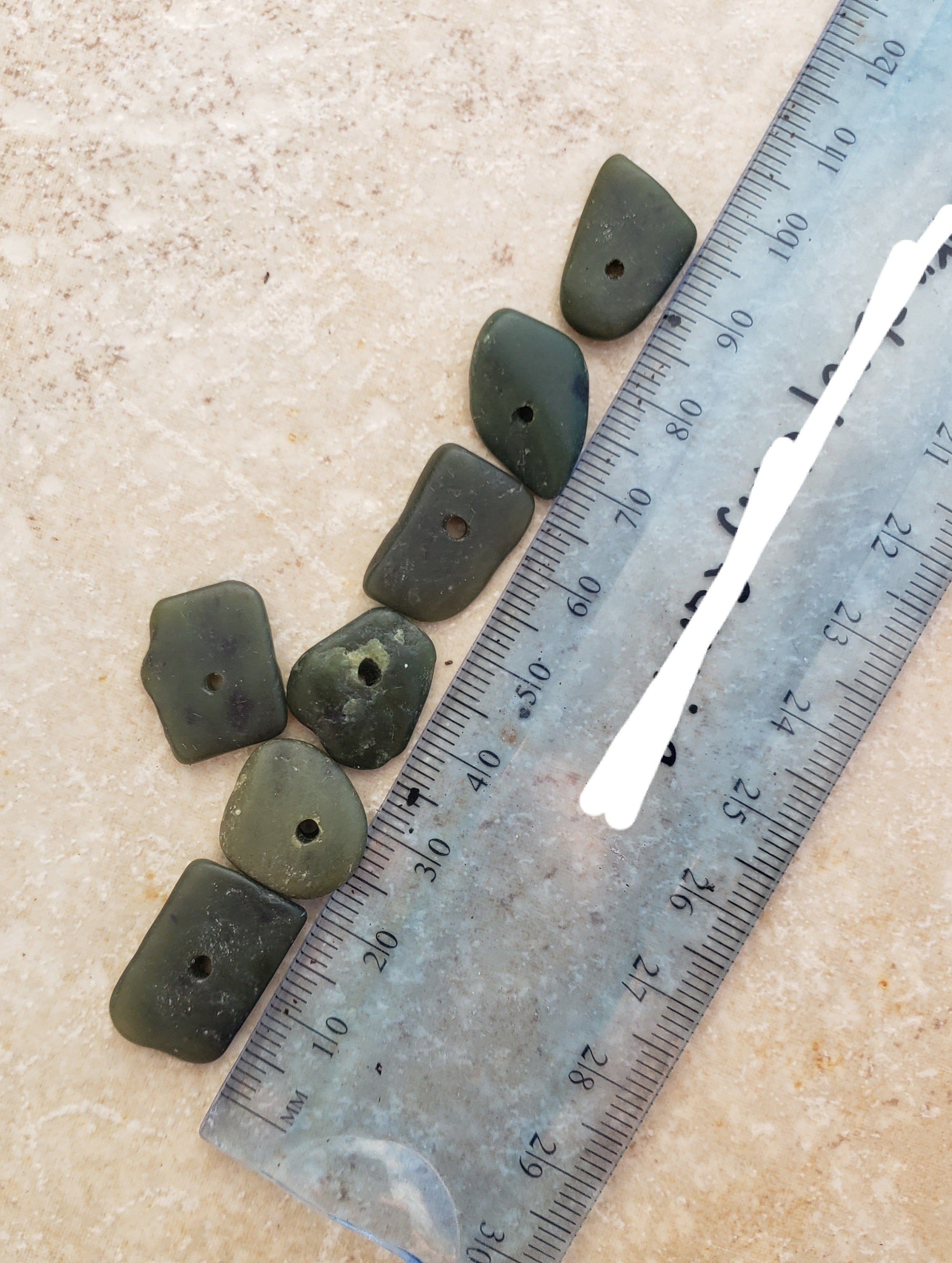 New zealand greenstone toggle clasp x1 piece