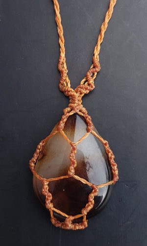 Agate - designer Macramè necklace