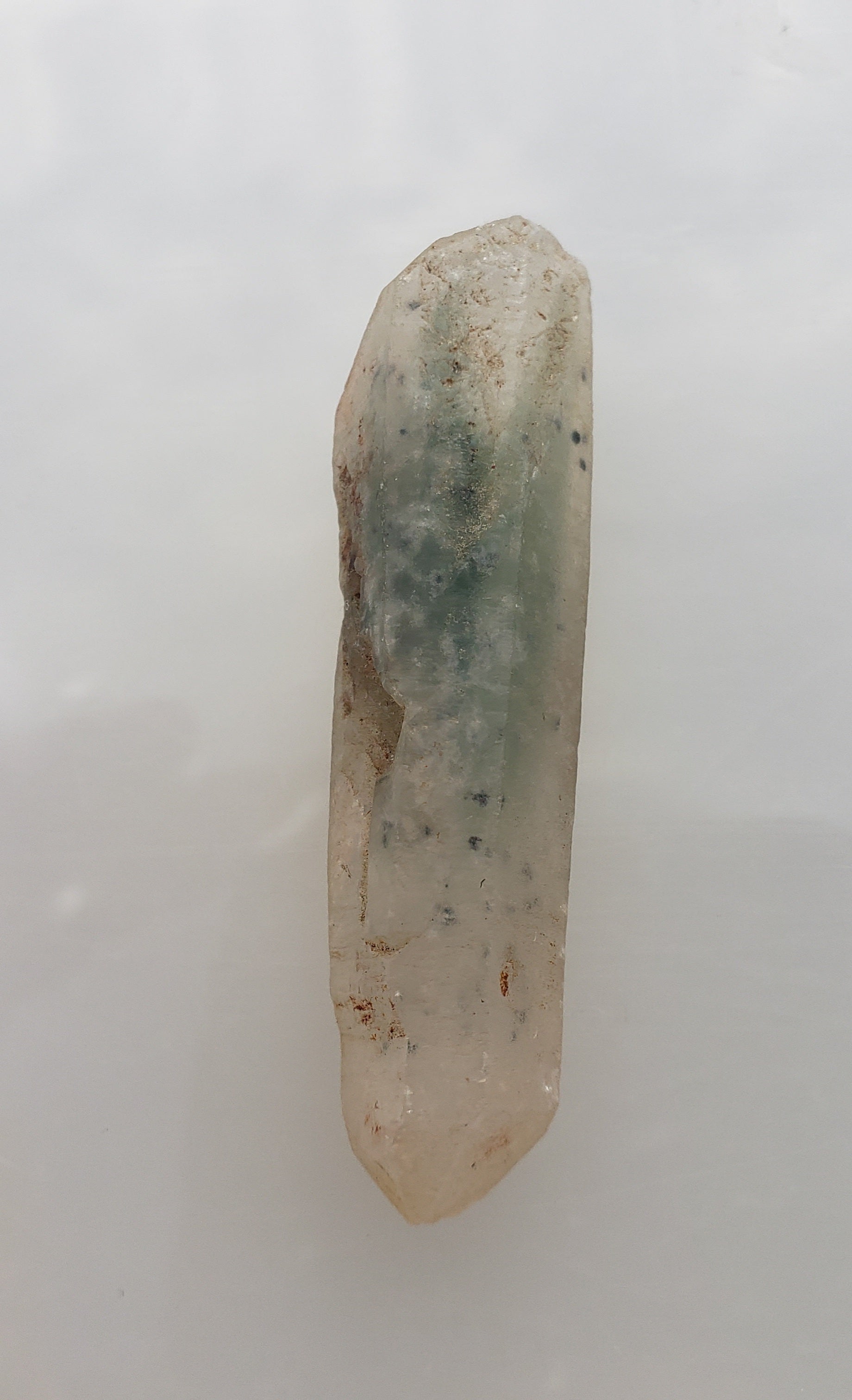 Double terminated quartz point with chlorite inclusions - 12g