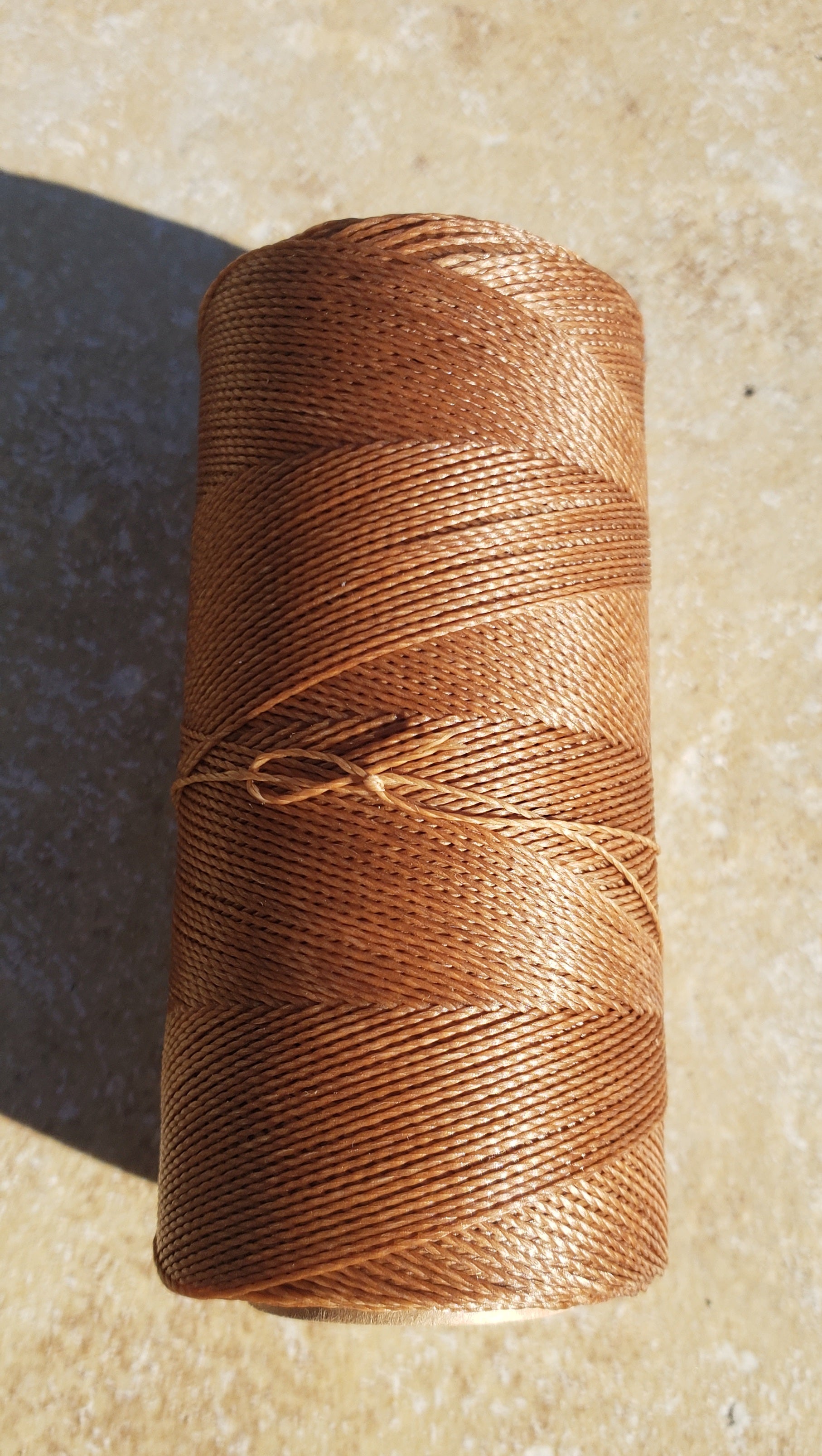 Linhasita macramè cord - cor879 - Rustic Brown  - 0.5mm, 330m