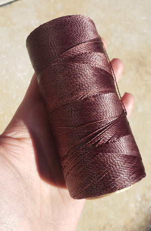 Linhasita macramè cord - cor667- Rich redwood Brown - 0.5mm, 330m