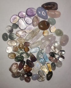 Top gem mix - silver & gold rutiles , aquamarine , Ametrine , kunzite , tourmaline and more