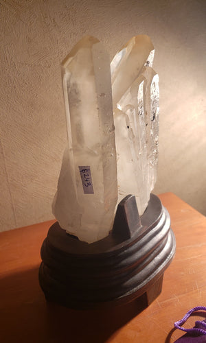 Quartz point cluster on stand - 814grams