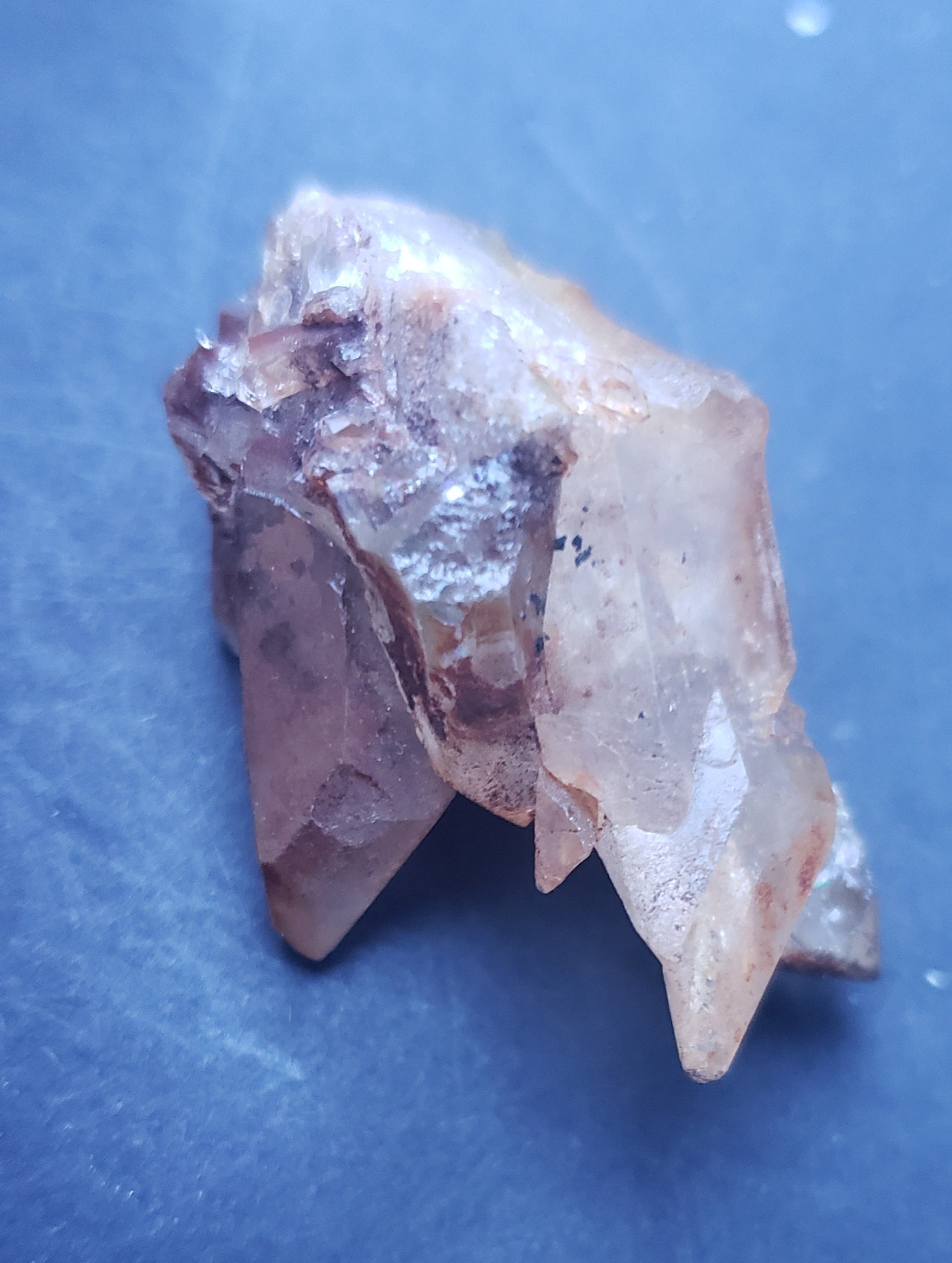 Tangarine quartz cluster  - 12grams