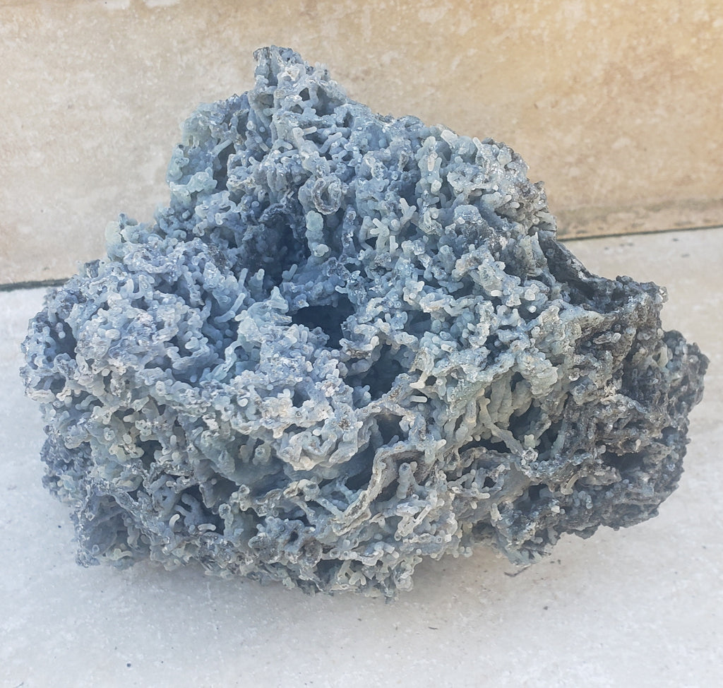 Blue Chalcedony quartz "Coral"  - huge 1.3kg