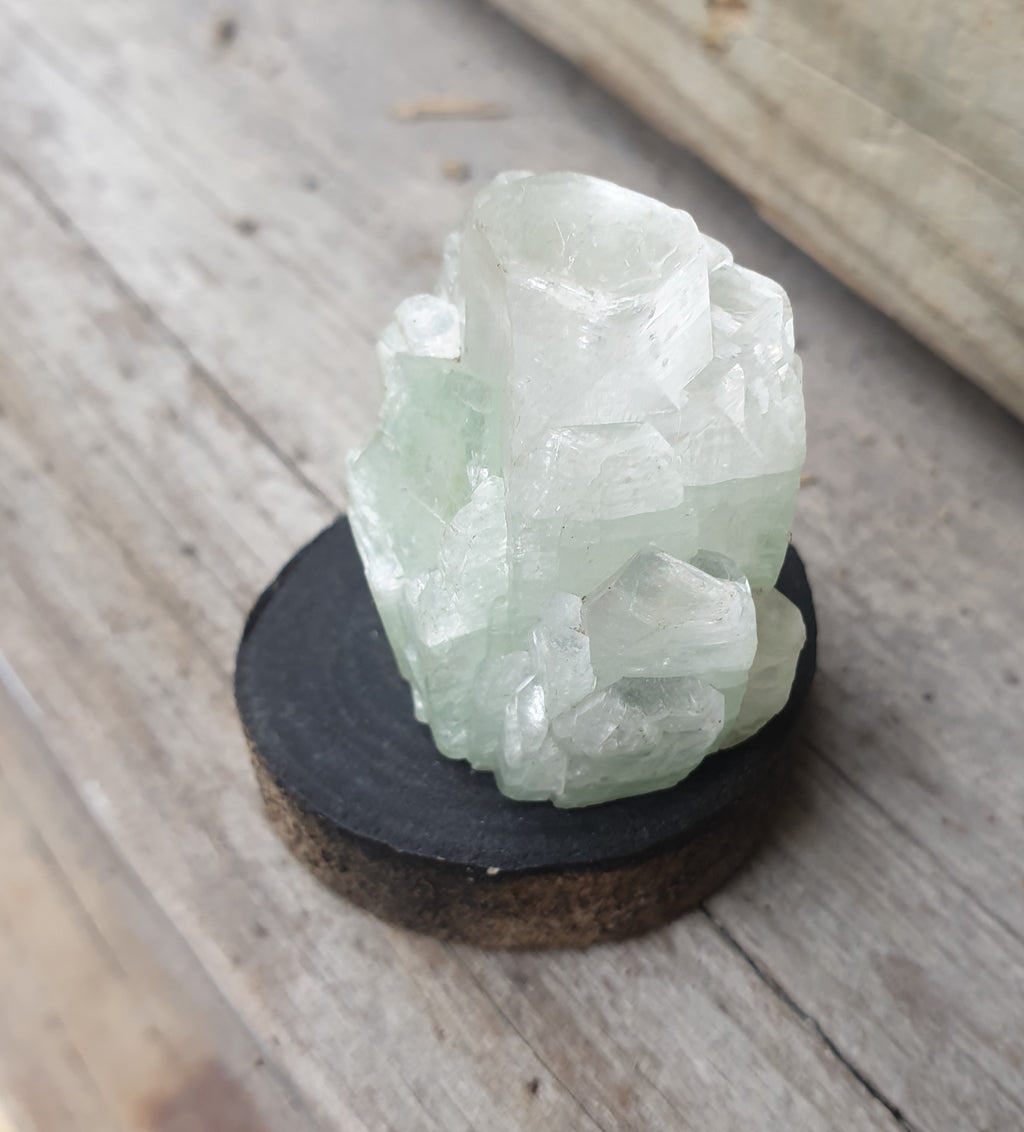 Apophyllite - green cathedral cluster - 20grams
