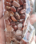 Tiny Treasures - Red Rutiles in Quartz- mini tumble chips - 50g