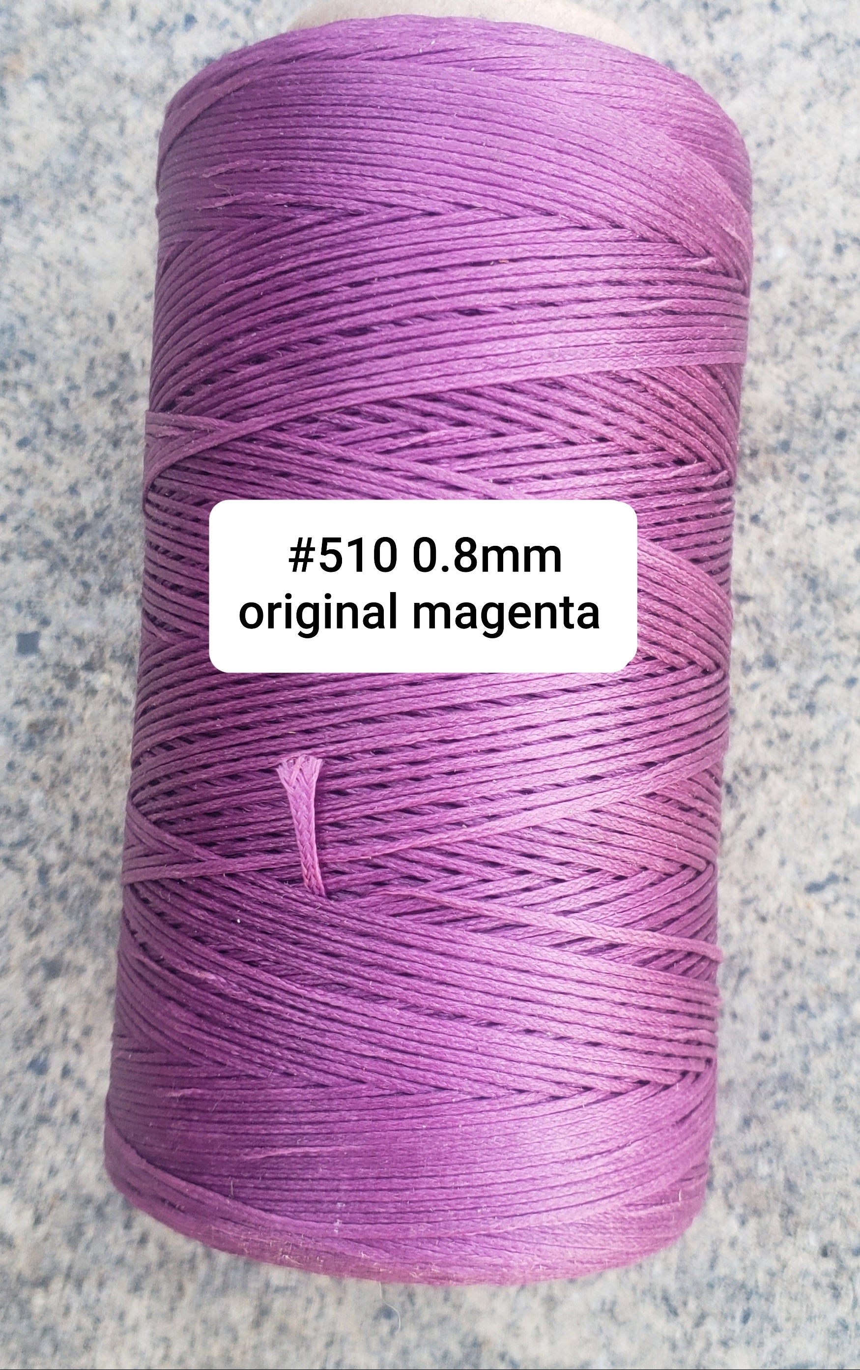Macramè Cord -  PINK SHADES - 26meter of 0.8mm flat waxed polyester