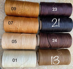 Macramè Cord -  EARTHY BROWNS - 24meters of  0.8mm flat waxed polyester