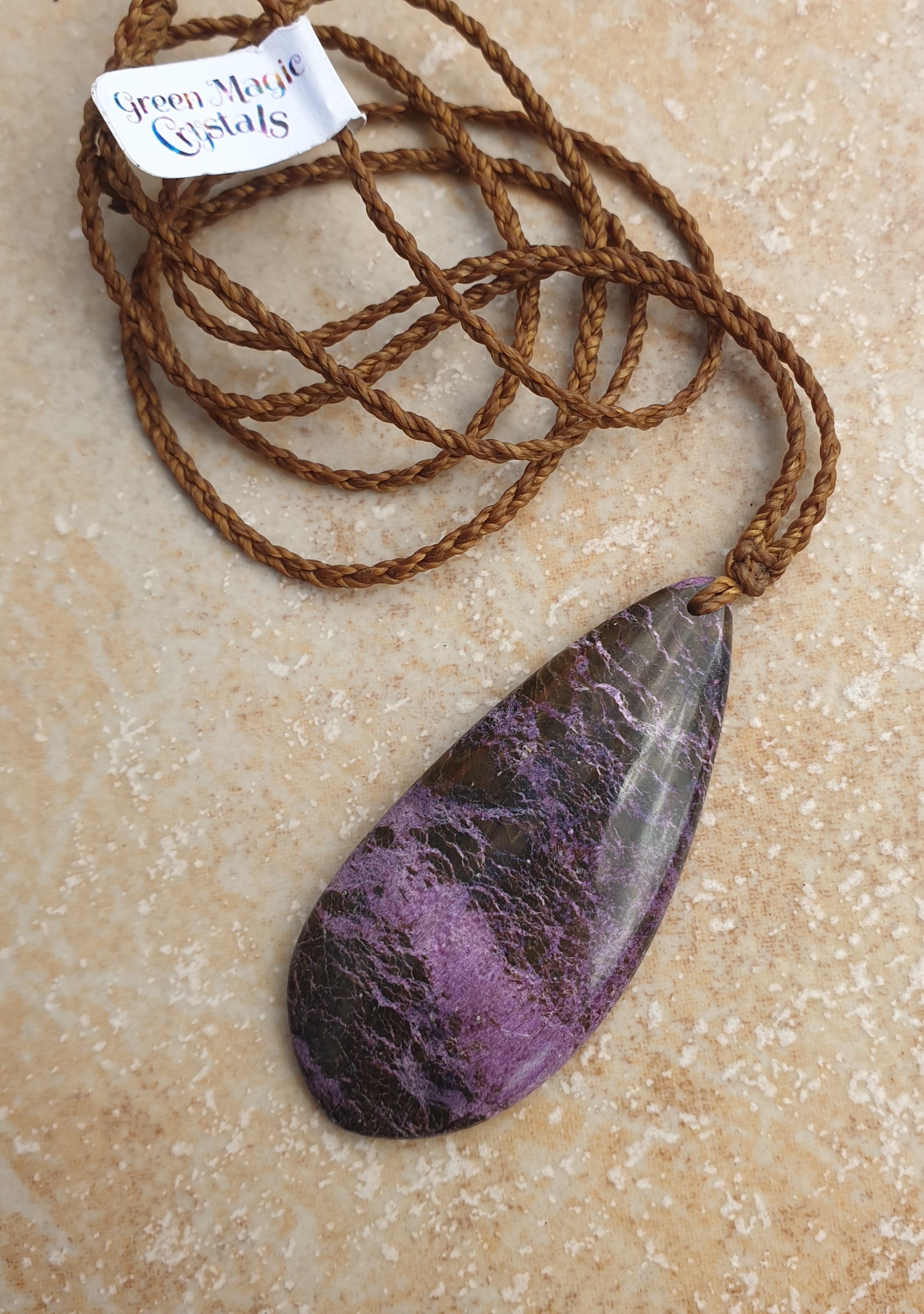 Purpurlite / Atlantisite - pendant necklace