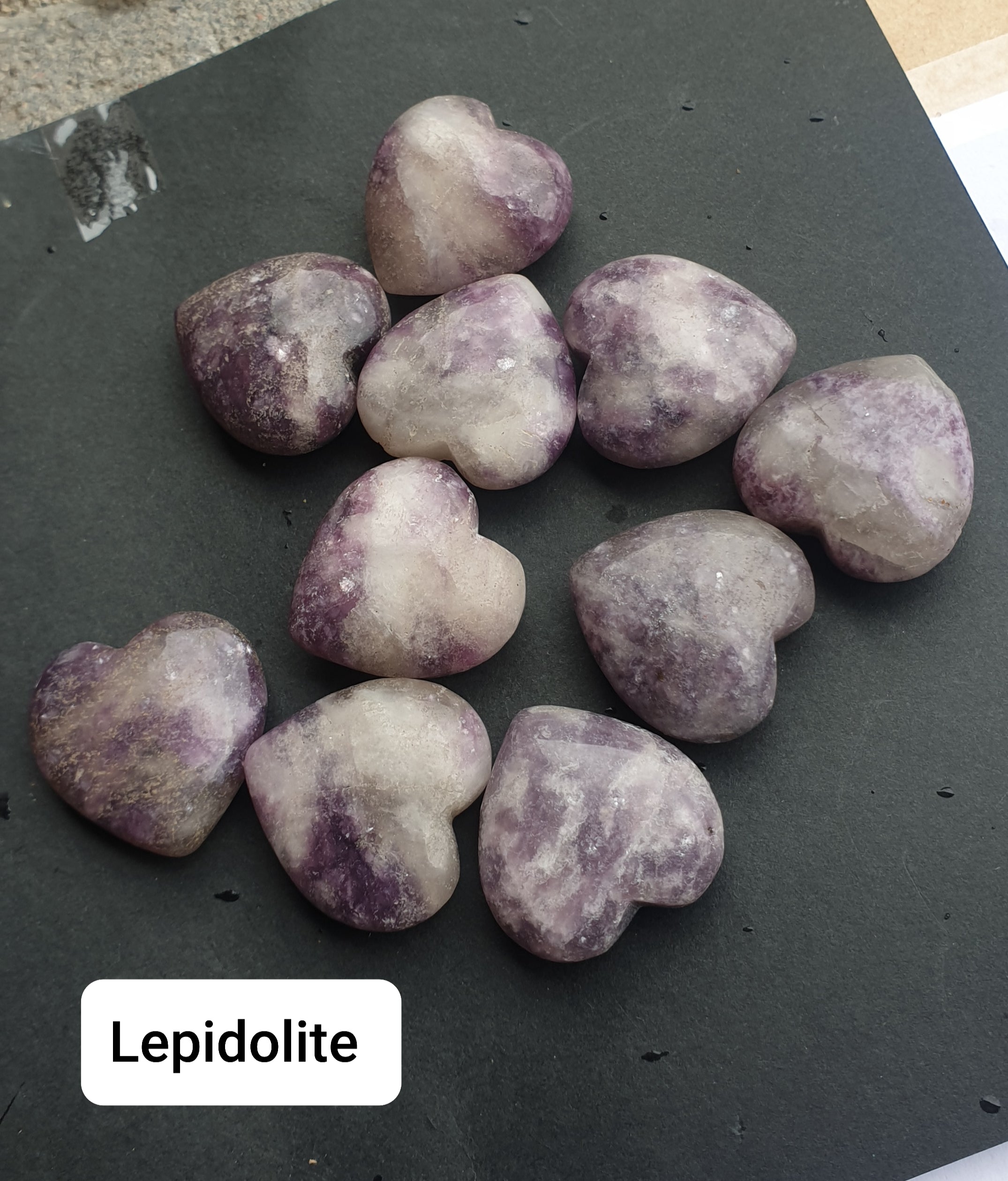 Lepidolite - small Hearts