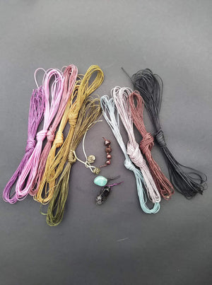 Mixed crafty  jewery  Lot #03 - Pendants - Beads - Macramè cord